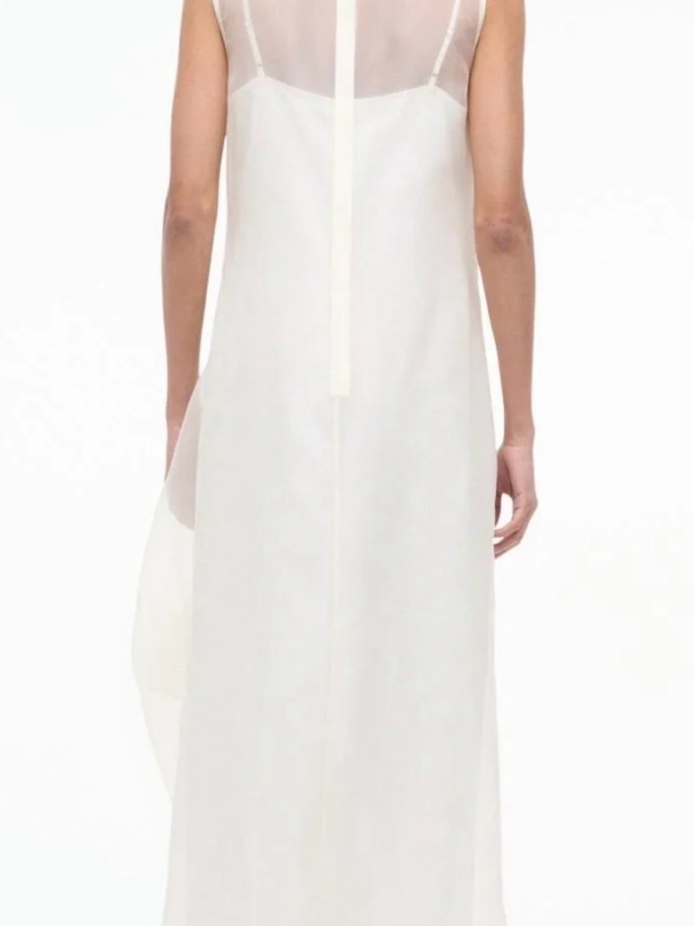 STAUD Sheer Ivory Maxi Dress - Picture 6 of 9